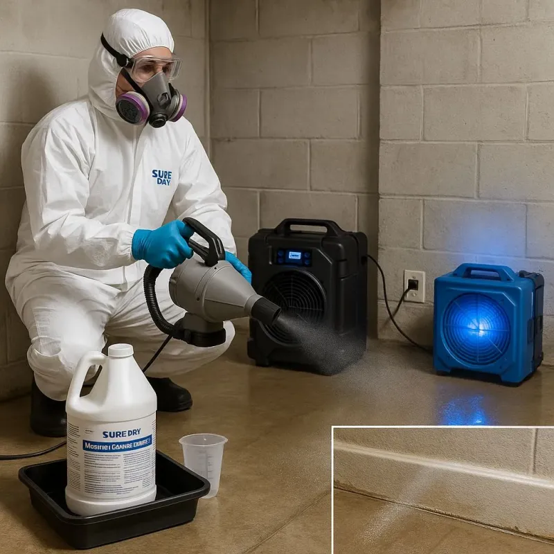 Sanitization and Odor Removal process in Ferndale, CA